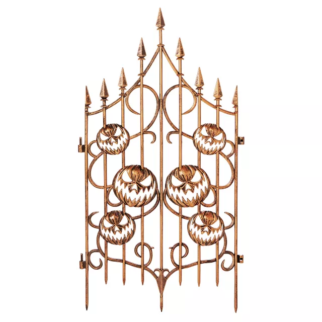 3 Ft Pumpkin Swirl Fence at Spirit Halloween
