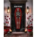 Gothic Noir Skeleton Door Cover at Spirit Halloween