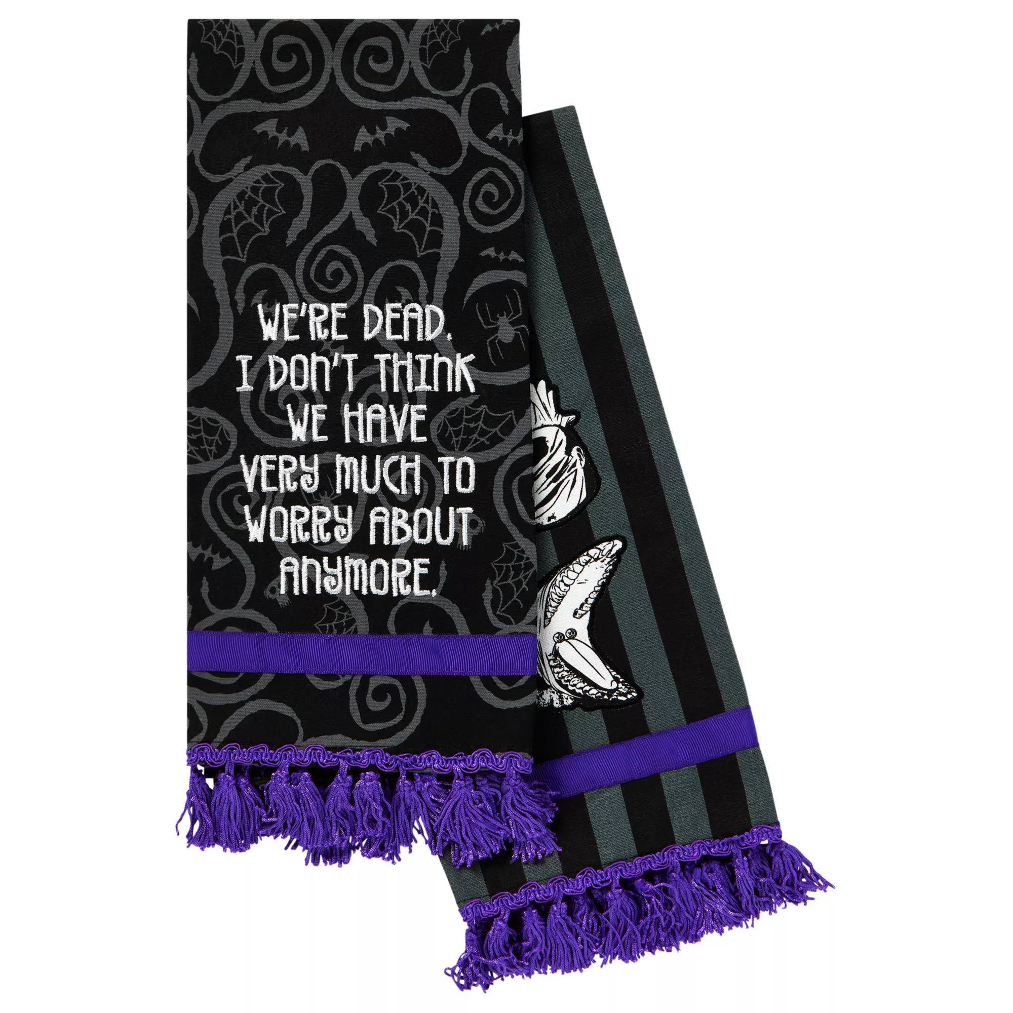 Adam and Barb Quote Dish Towel - Beetlejuice at Spencer's