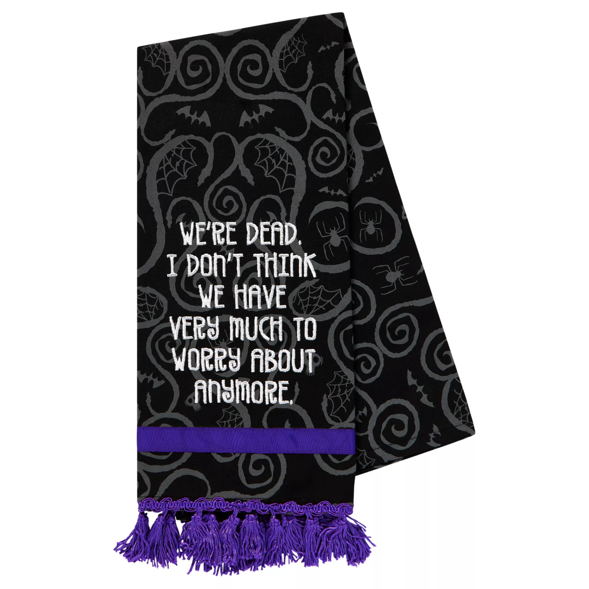 Adam and Barb Quote Dish Towel - Beetlejuice at Spencer's