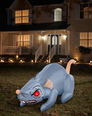 3 Ft Light-Up Rat Inflatable Decoration