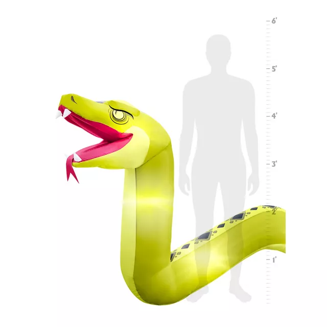 20 Ft. Light-Up Snake Inflatable Decoration at Spencer's