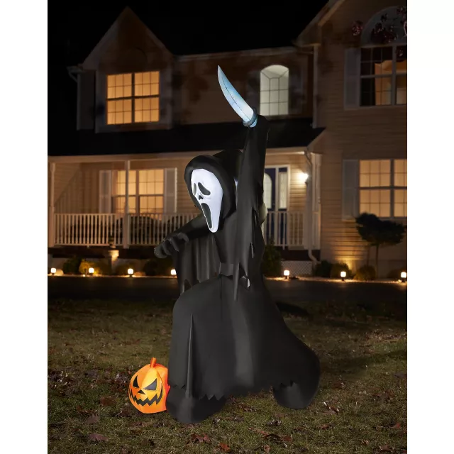 12 Ft. Ghostface Light-Up Inflatable Decoration at Spirit Halloween