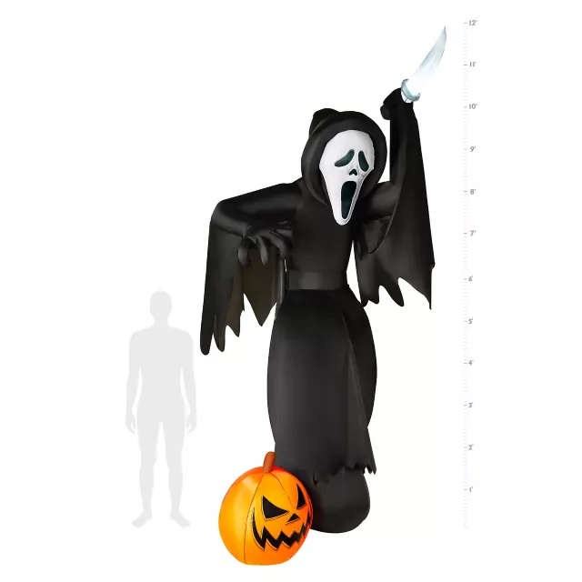 12 Ft. Ghostface Light-Up Inflatable Decoration at Spirit Halloween