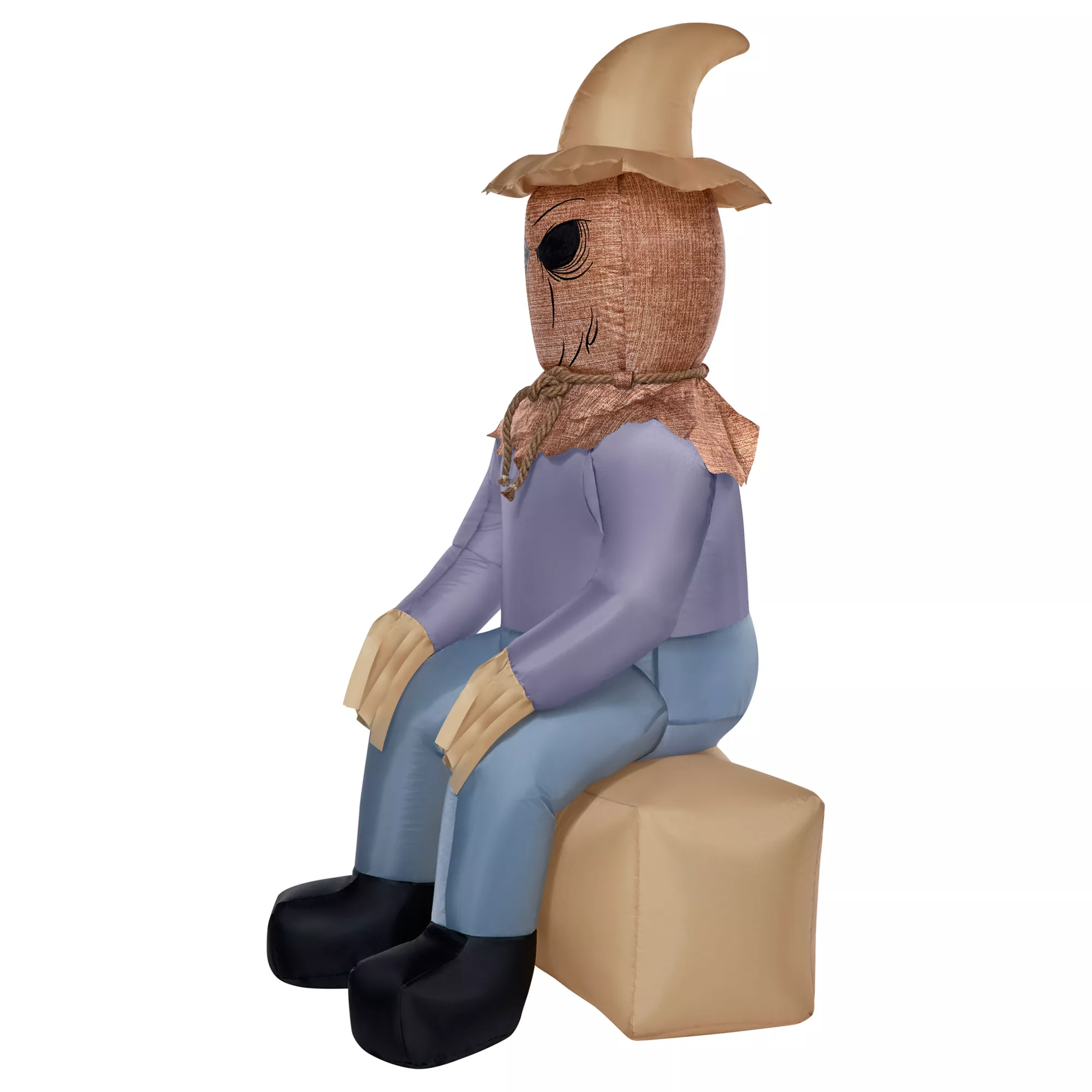 4 Ft Light-Up Scarecrow Inflatable Decoration at Spirit Halloween