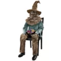 4 Ft 6 In Scary Sitting Scarecrow Animatronic at Spencer's