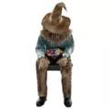 4 Ft 6 In Scary Sitting Scarecrow Animatronic at Spencer's