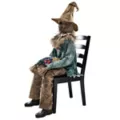 4 Ft 6 In Scary Sitting Scarecrow Animatronic at Spencer's