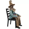 4 Ft 6 In Scary Sitting Scarecrow Animatronic at Spencer's