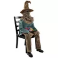 4 Ft 6 In Scary Sitting Scarecrow Animatronic at Spencer's