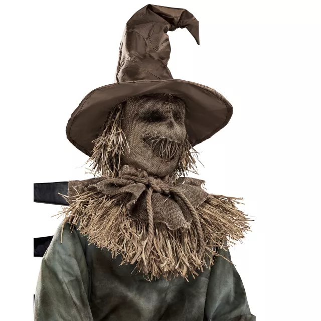 4 Ft 6 In Scary Sitting Scarecrow Animatronic at Spencer's