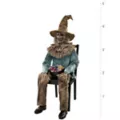 4 Ft 6 In Scary Sitting Scarecrow Animatronic at Spencer's