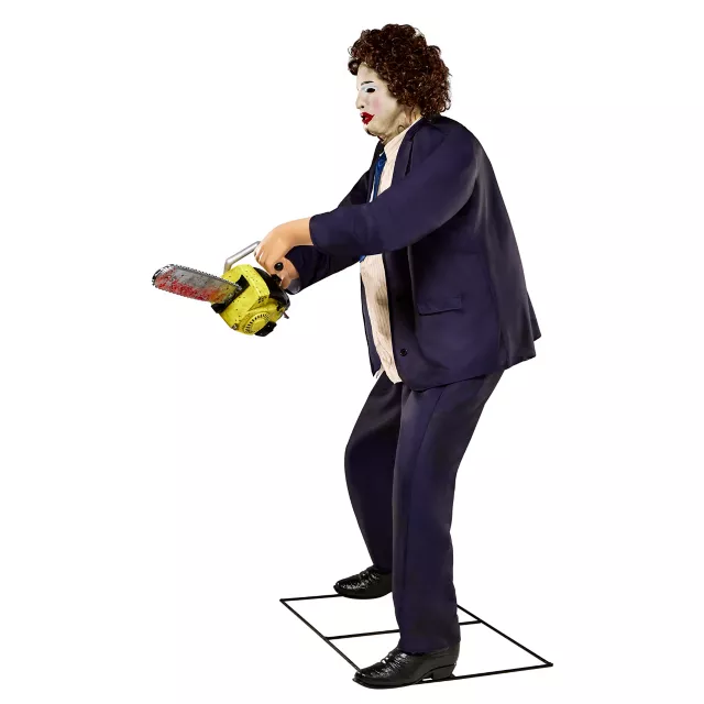 6 Ft Leatherface: Pretty Woman Mask Animatronic - The Texas Chainsaw Massacre at Spirit Halloween
