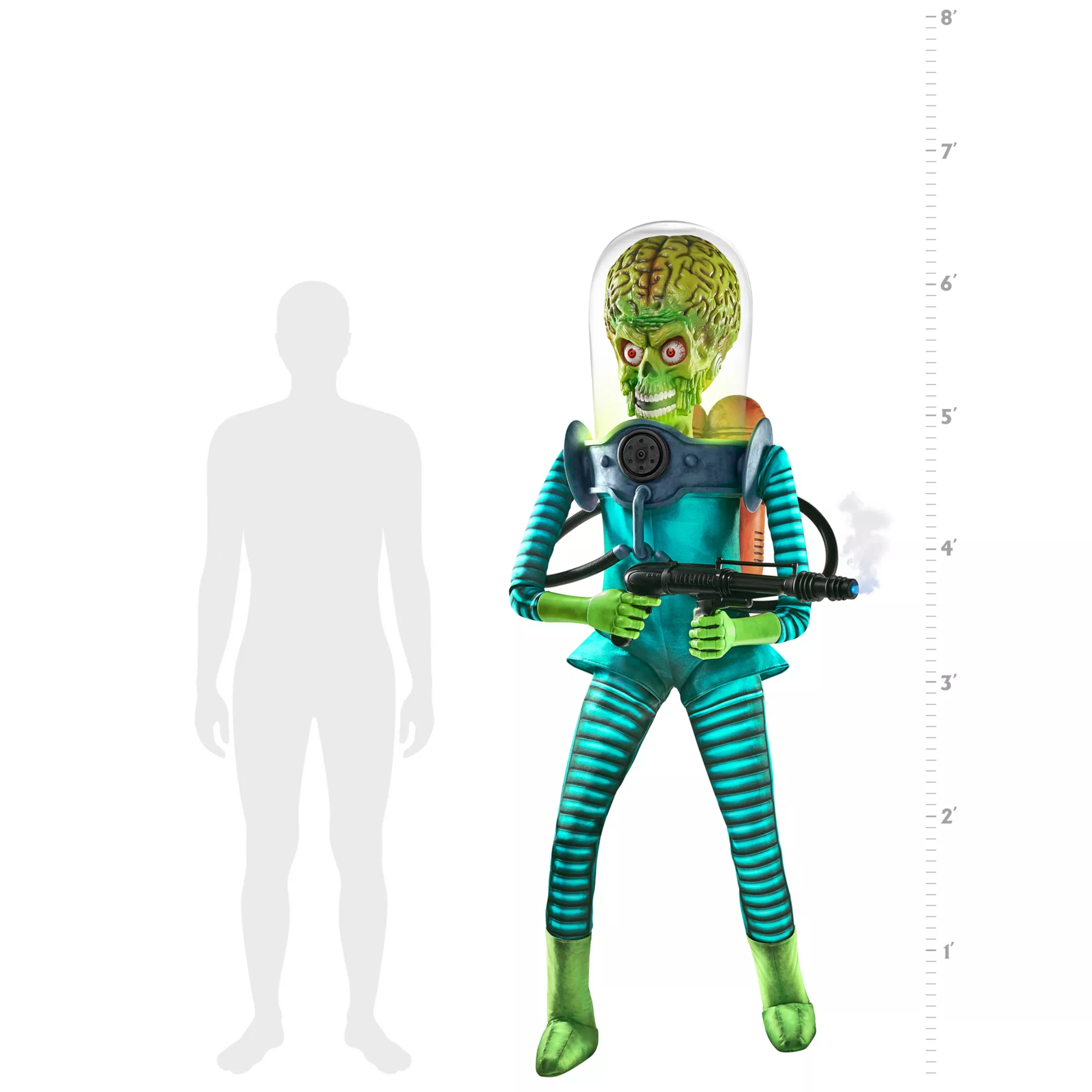 6 Ft 6 In Martian Warrior Animatronic  - Mars Attacks at Spencer's