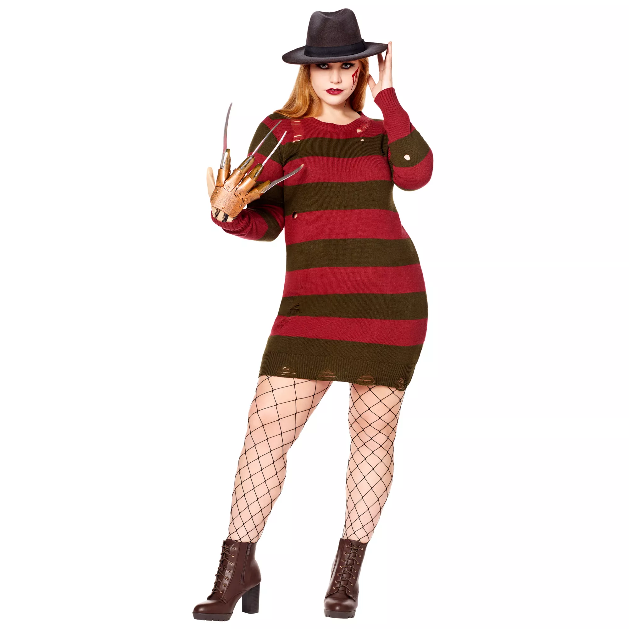 Adult Freddy Krueger Sweater Dress - A Nightmare on Elm Street at Spencer's