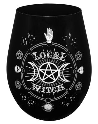 Mystical Arts Stemless Local Witch Glass