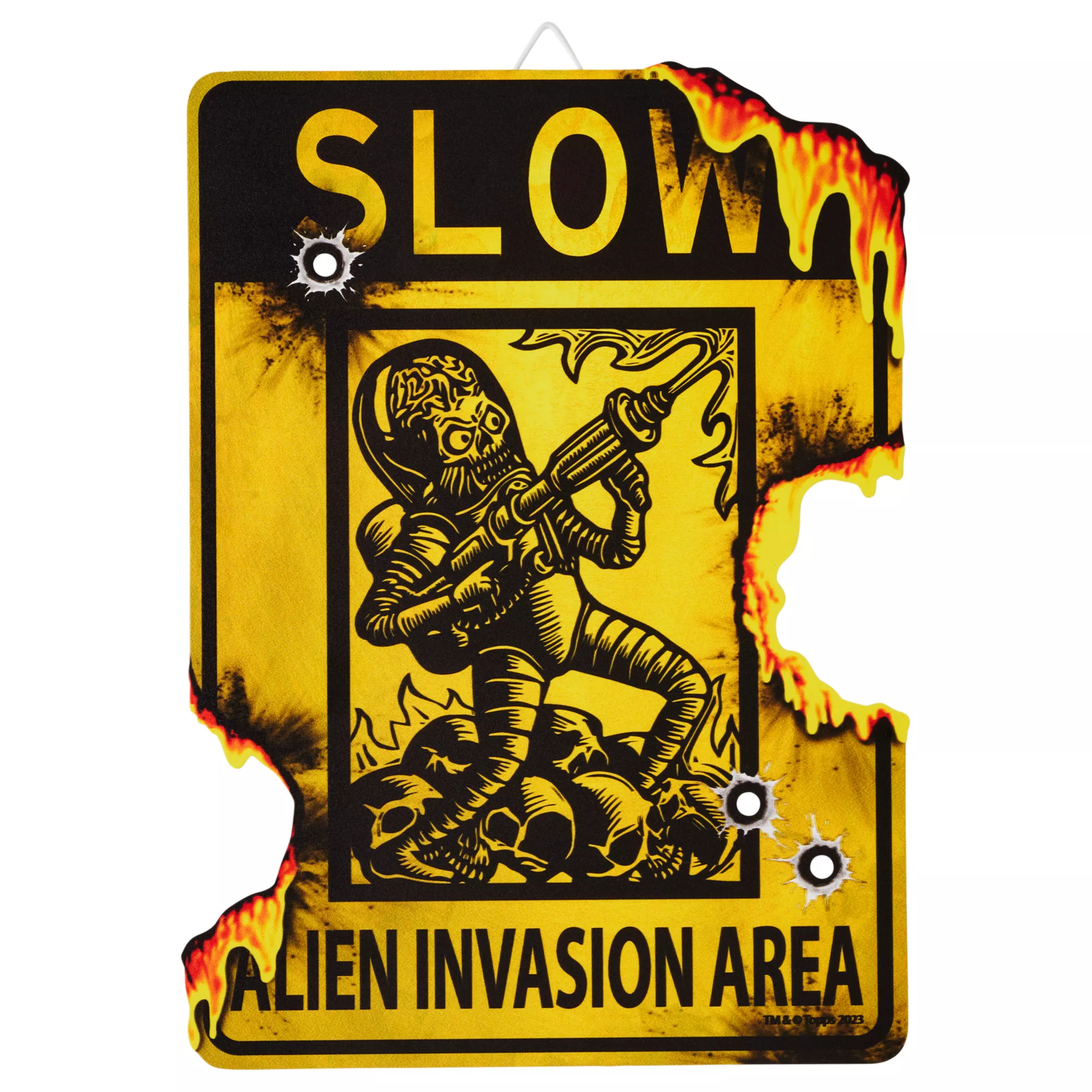 Alien Invasion Area Sign - Mars Attacks at Spirit Halloween