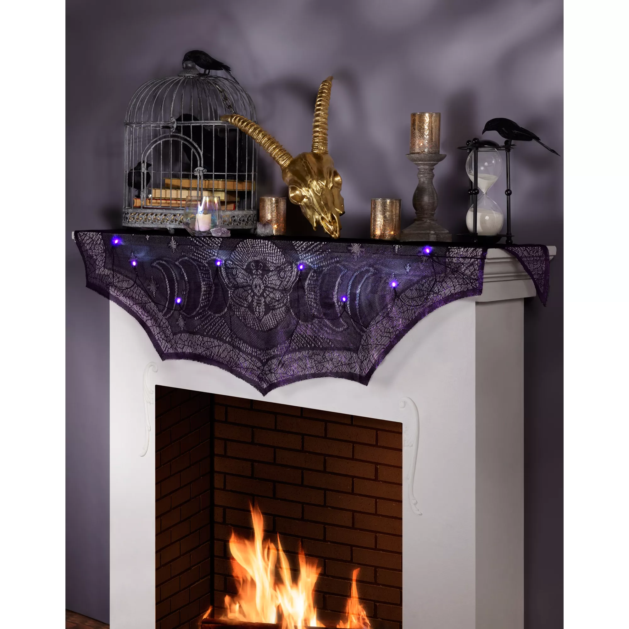 Mystical Arts Light-Up Insect Mantel Scarf at Spirit Halloween