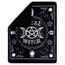 Mystical Arts Witch Fleece Blanket at Spencer's