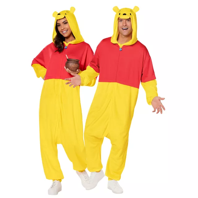 Adult Pooh Jumpsuit Costume Winnie the Pooh Spirithalloween