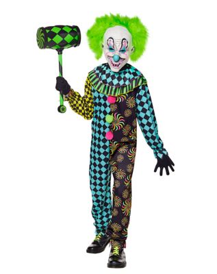 Kids Neon Clown Costume