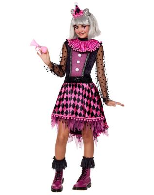 Kids Deluxe Neon Clown Costume