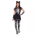 Kids Silver Skeleton Dress Costume at Spencer's