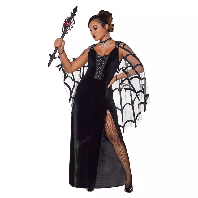 Adult Web of Lies Widow Dress Costume - Spirithalloween.com