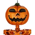 3 Ft Rotten Pumpkin Skeleton Hanging Prop at Spirit Halloween