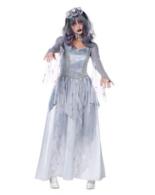 Dead Bride Costume, Corpse Bride Costume, Corpse Bride Halloween Dress,  Halloween Costume Woman Gothic, Bride Zombie Costume 