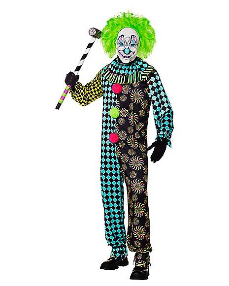 Adult Neon Clown Costume - Spirithalloween.com