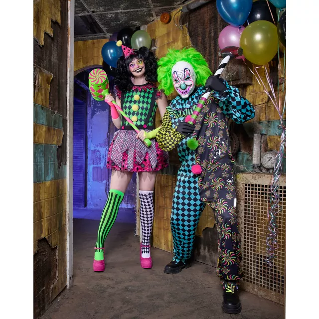 Adult Neon Clown Costume by Spirit Halloween