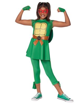 Child Costume Teenage Mutant Ninja Turtles Girl Age 8-10 Years
