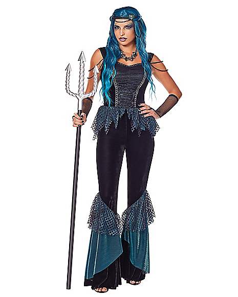 Adult Dark Mermaid Siren Costume 