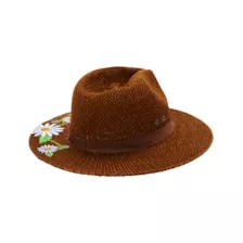 '60s Flower Embroidered Hippie Hat at Spencer's