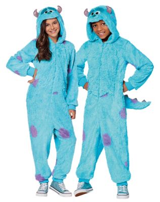 Disney Monsters Inc Adult Sulley Kigurumi Costume Union Suit Pajama (L/XL)