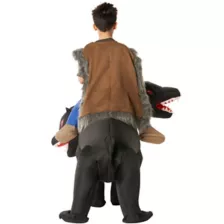 Kids Inflatable Ride-Along 3-Headed Dog Costume at Spirit Halloween