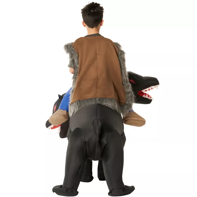 Kids Inflatable Ride-Along 3-Headed Dog Costume at Spirit Halloween