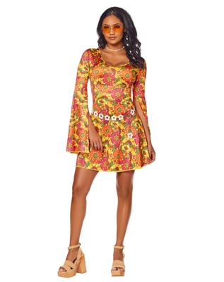 Adult 60s Hippie Dress Costume - Spirithalloween.com