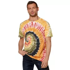 Orange and Green Tie-Dye T Shirt at Spirit Halloween