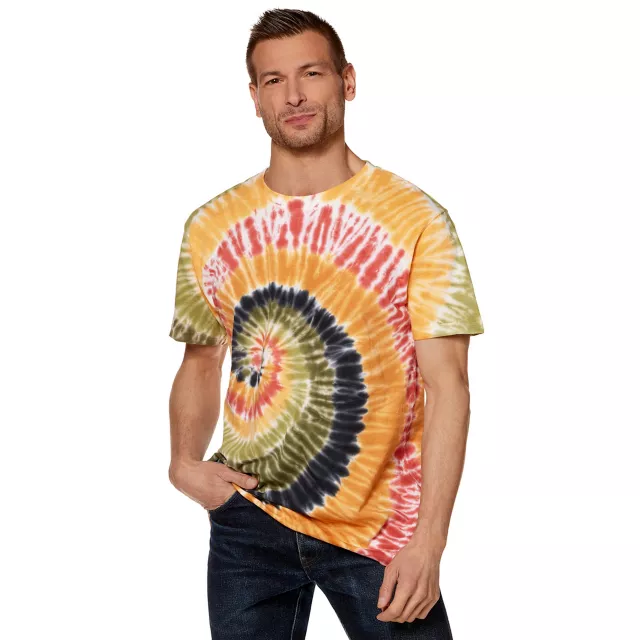 Orange and Green Tie-Dye T Shirt - Spirithalloween.com