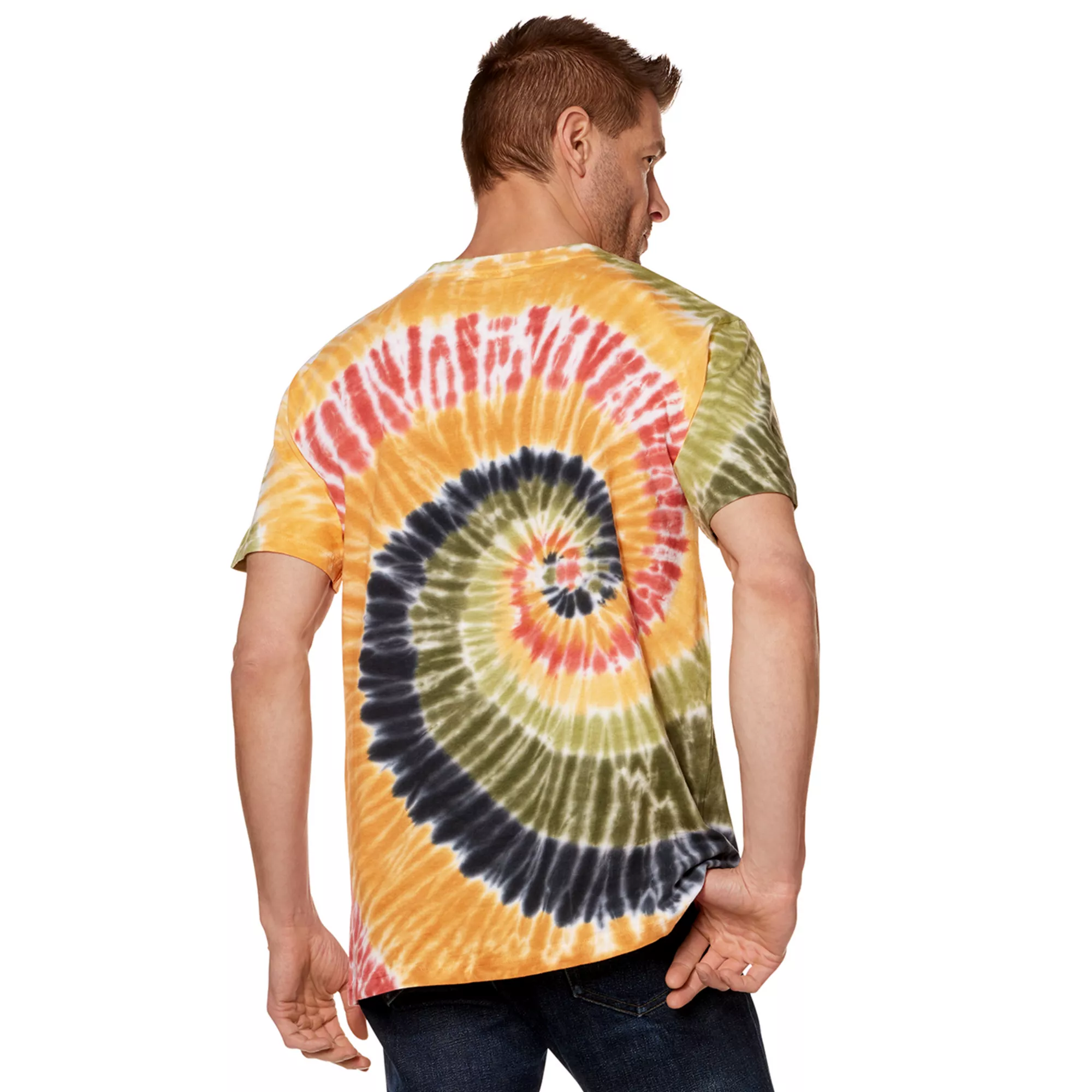 Orange and Green Tie-Dye T Shirt at Spirit Halloween