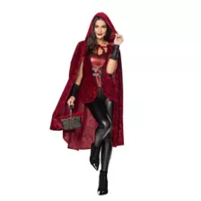 Adult Mysterious Red Riding Hood Costume - Spirithalloween.com