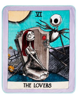 The Lovers Tarot Fleece Blanket - The Nightmare Before Christmas