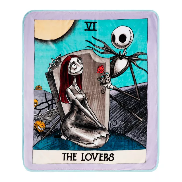 The Lovers Tarot Fleece Blanket - The Nightmare Before Christmas at Spirit Halloween