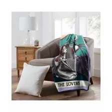 The Lovers Tarot Fleece Blanket - The Nightmare Before Christmas at Spirit Halloween