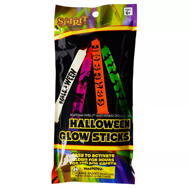 Halloween Icon Glow Sticks - 4 Pack at Spirit Halloween