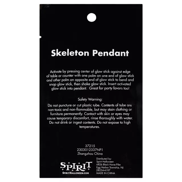 Skeleton Glow Stick Necklace at Spirit Halloween