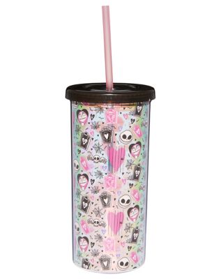 The Nightmare Before Christmas Icons Cup With Straw - 20 oz., Multi - Spirit Halloween
