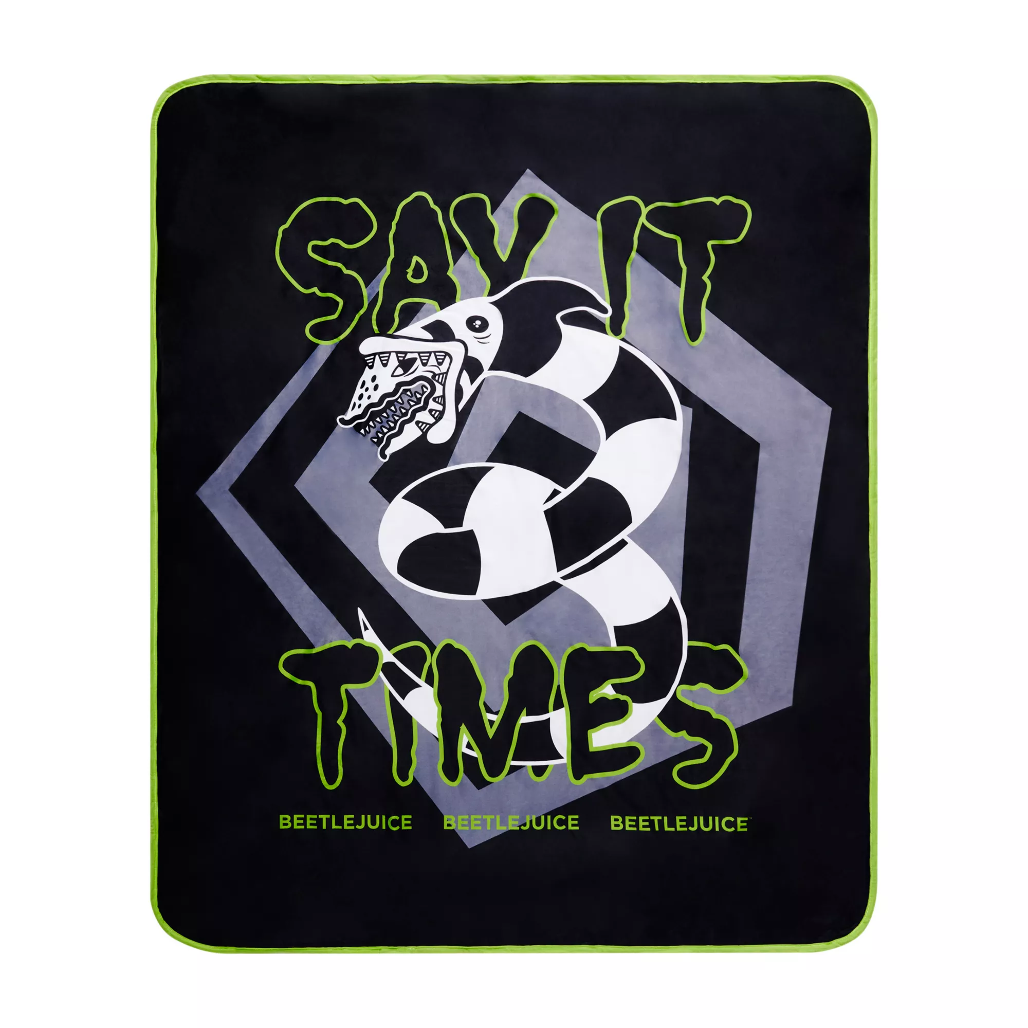 Say It Three Times Sandworm Fleece Blanket - Beetlejuice at Spencer's